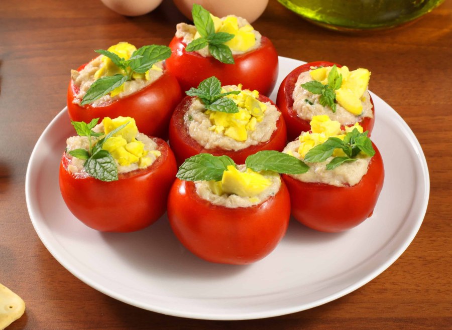 Помидоры фаршированные сливовидные