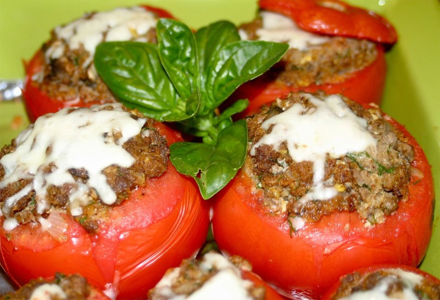 Помидоры фаршированные грибами