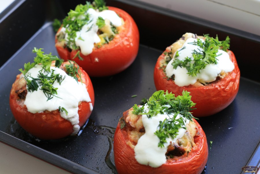 Фаршированные помидоры с хрустящей корочкой