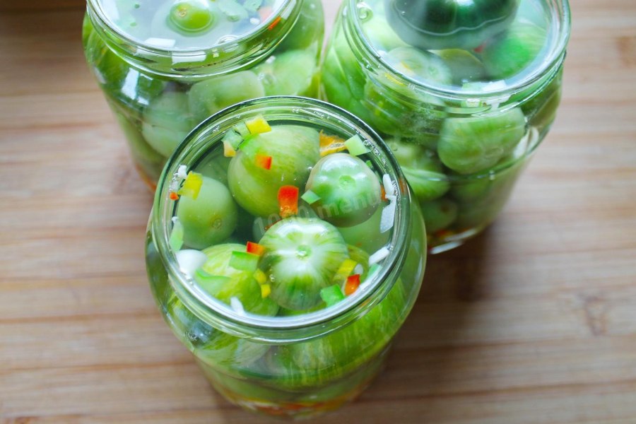 Зелёные помидоры на зиму рецепты