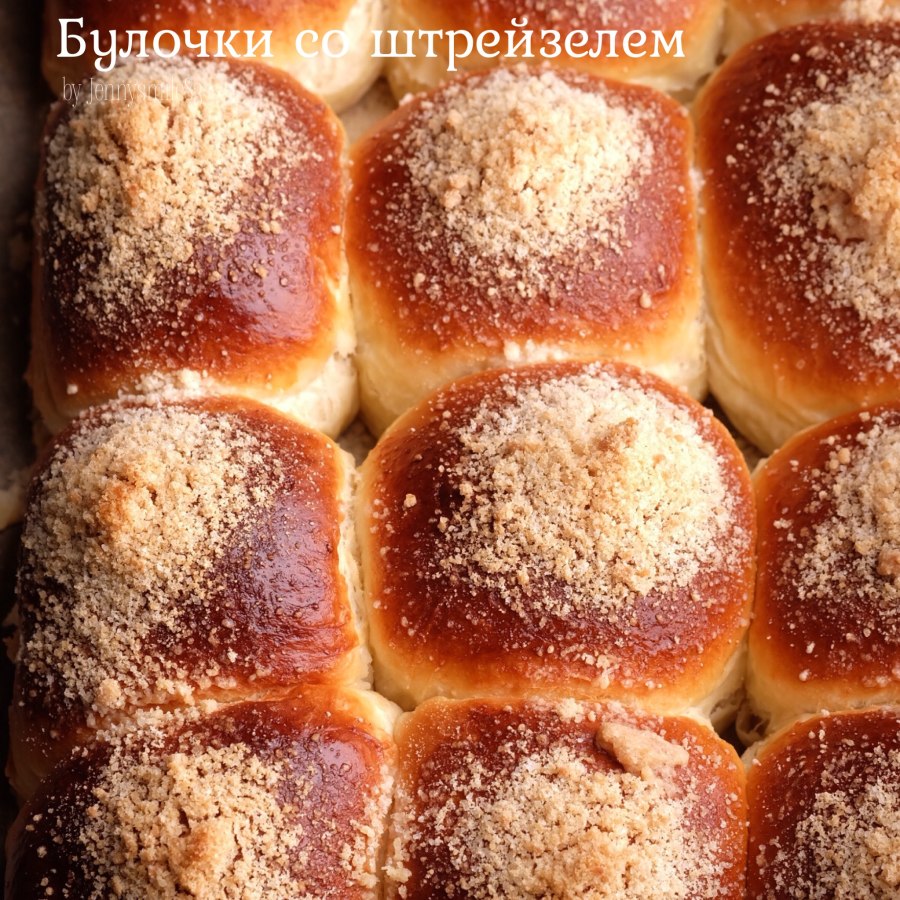 Булочка молочная со штрейзелем