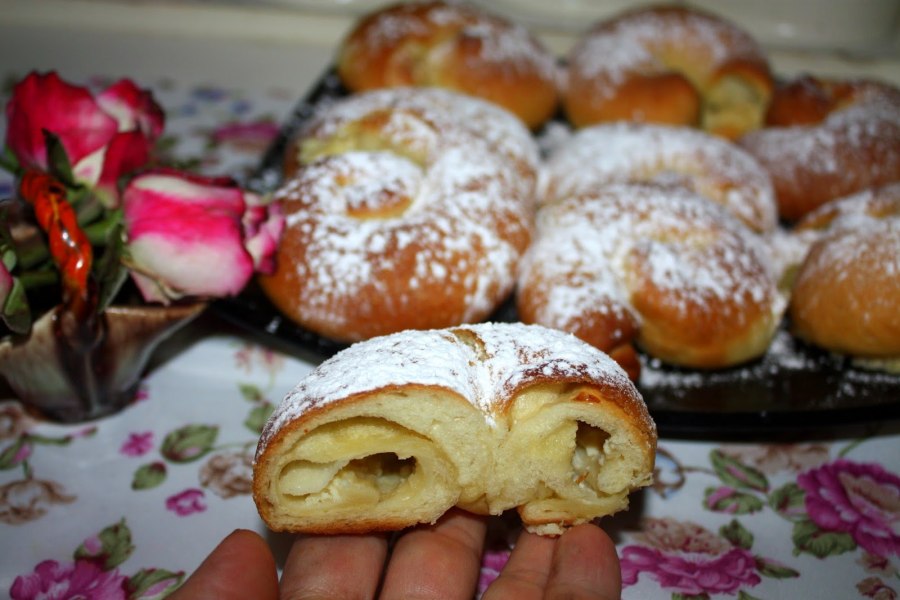 Выпечка булочка дорожная