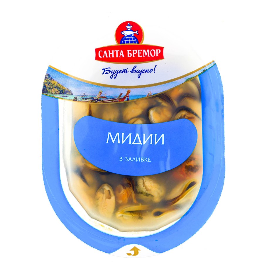 Мясо мидий в заливке "Санта Бремор", 200 г