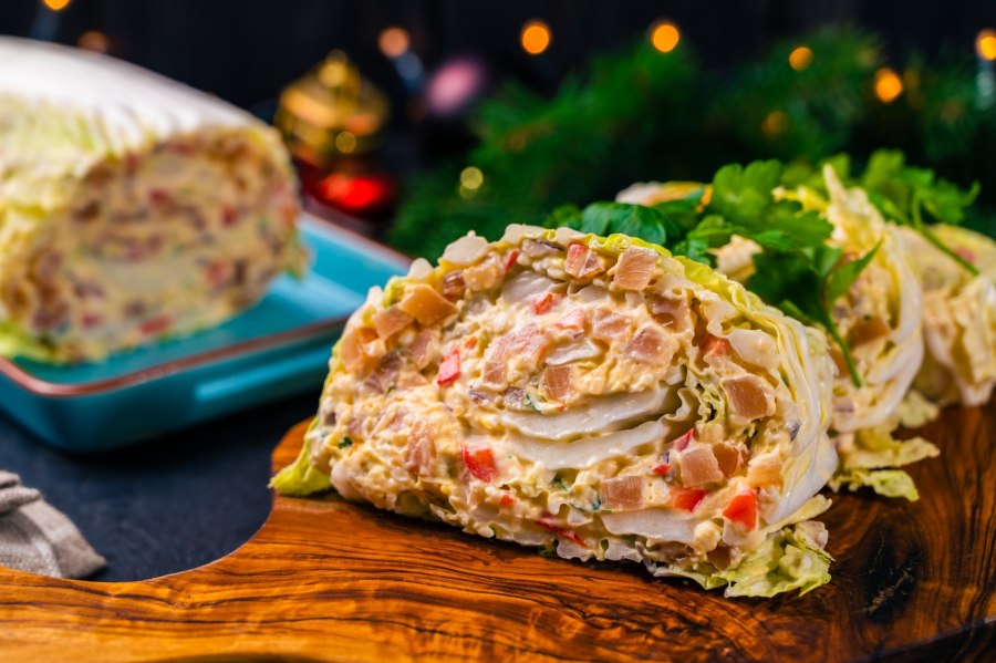 Заливной пирог с капустой