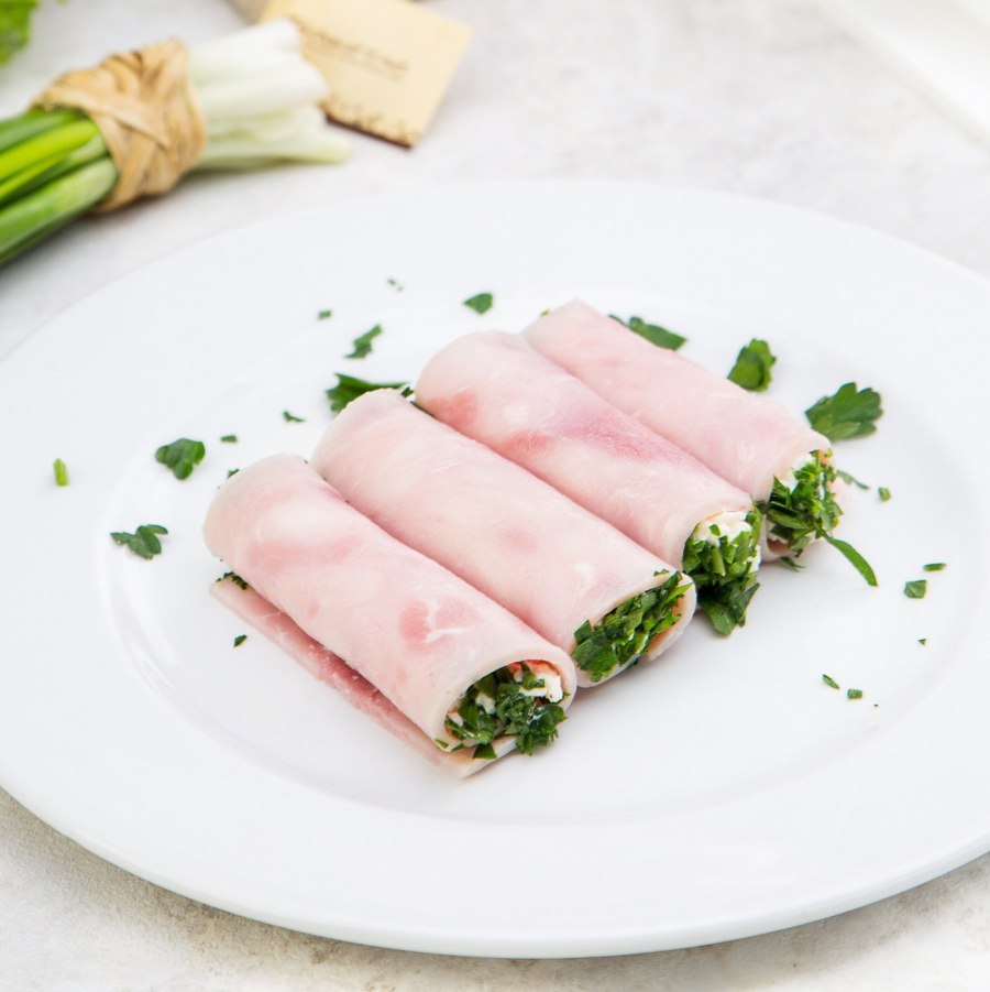 Закуска ветчинные рулетики