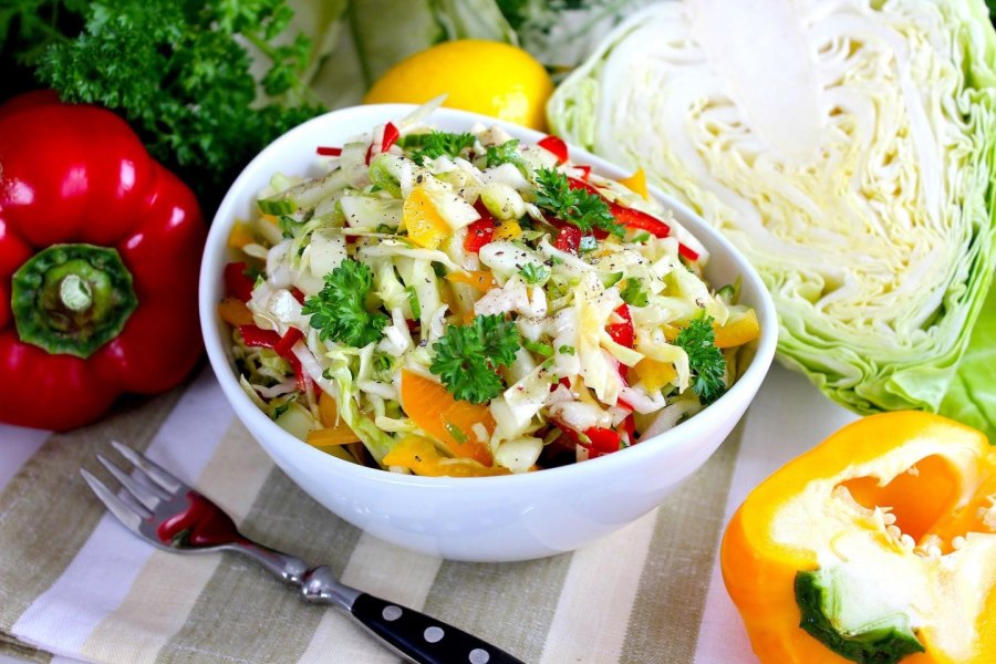 Капуста квашеная с перцем