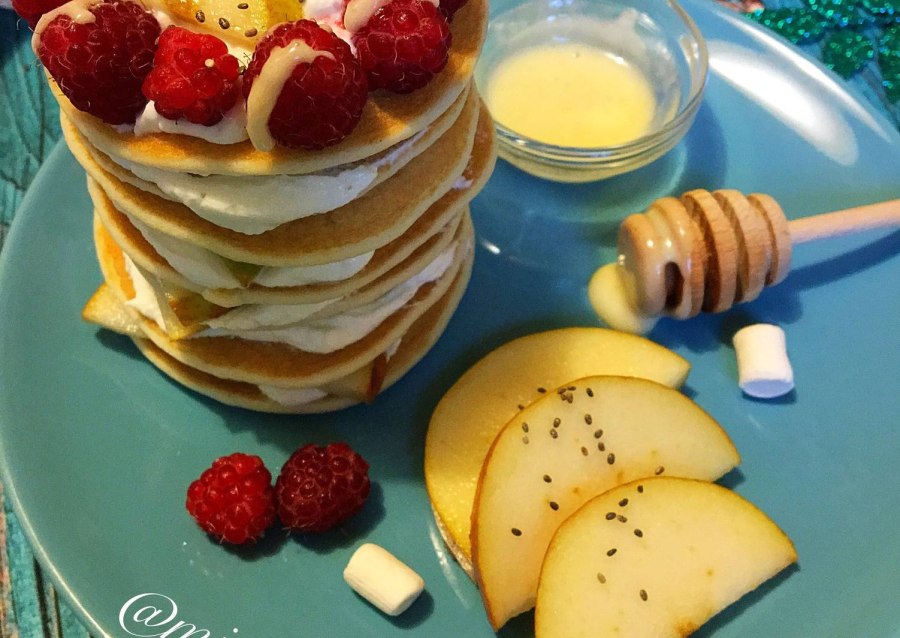 Оладьи с арахисовой пастой