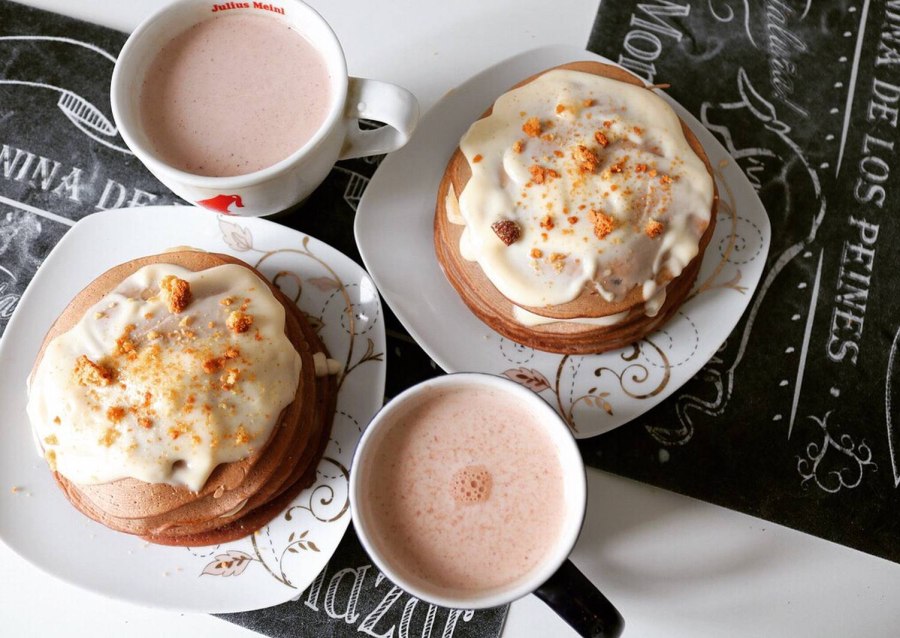 Банановые панкейки на кефире