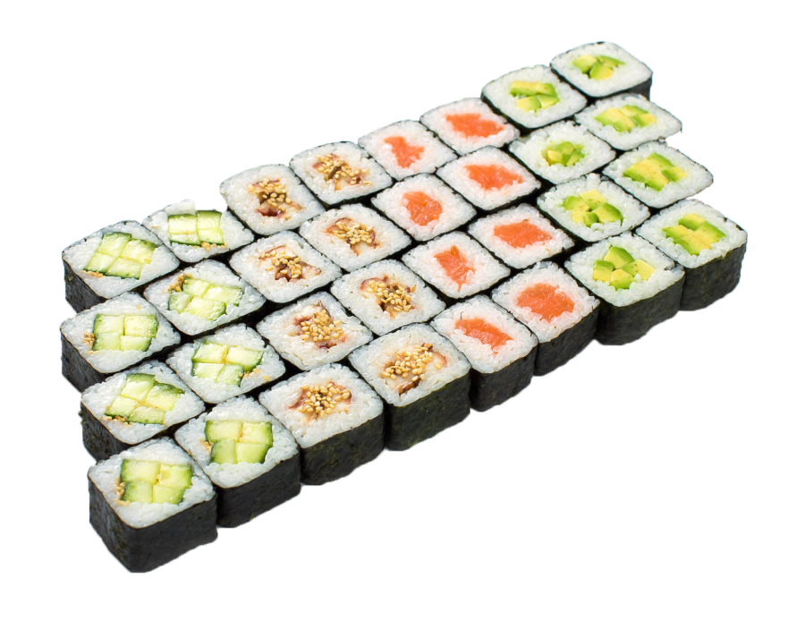 Классический ролл с лососем