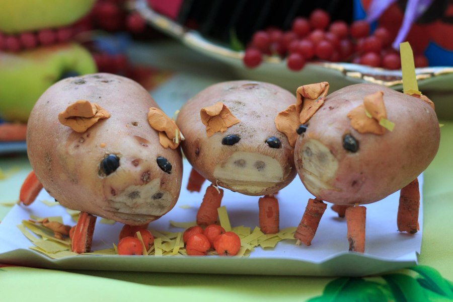 Ежики из картошки. Драники