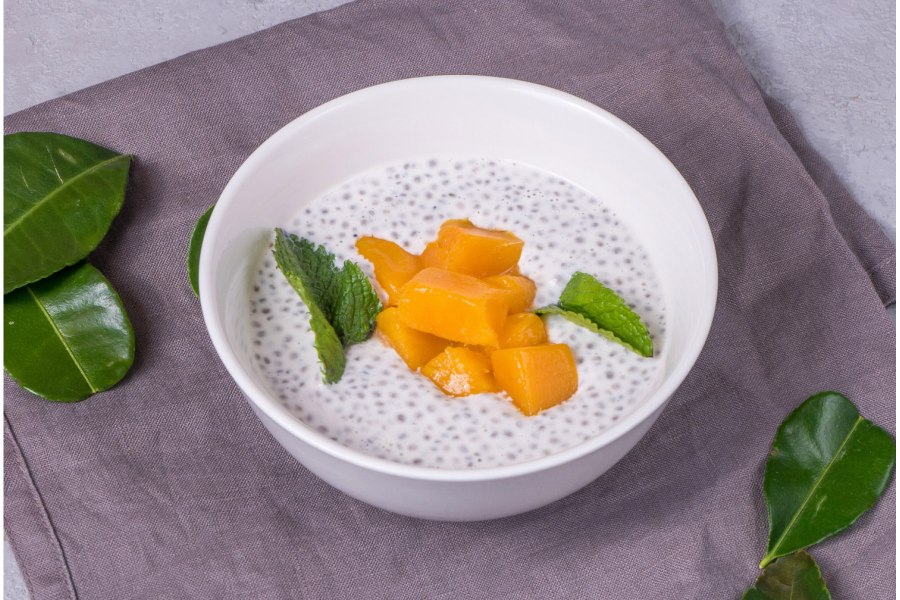 Десерт фрэш кокосовый с семенами чиа и манго 180 г