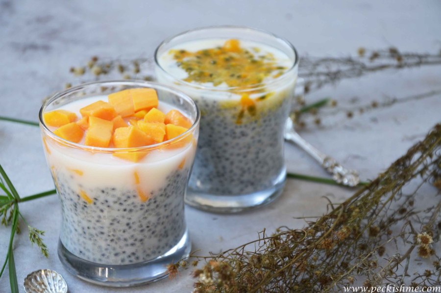 Десерт манго чиа