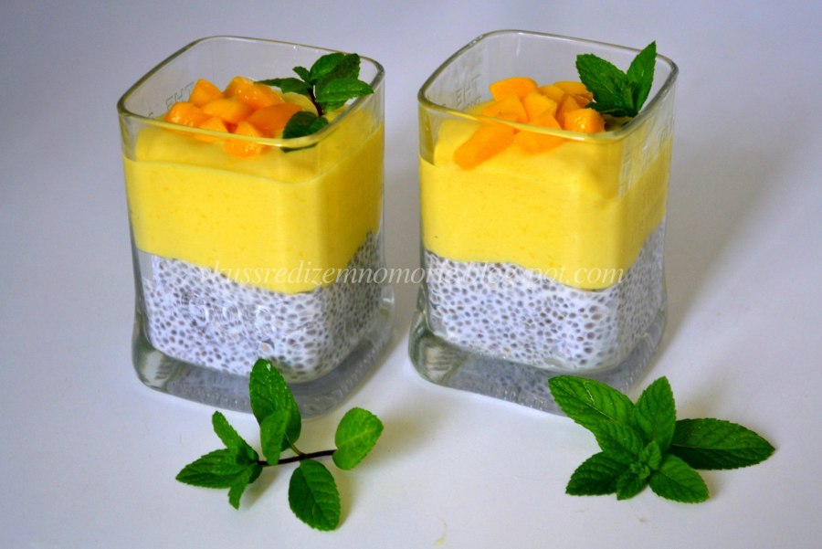 Десерт манго чиа