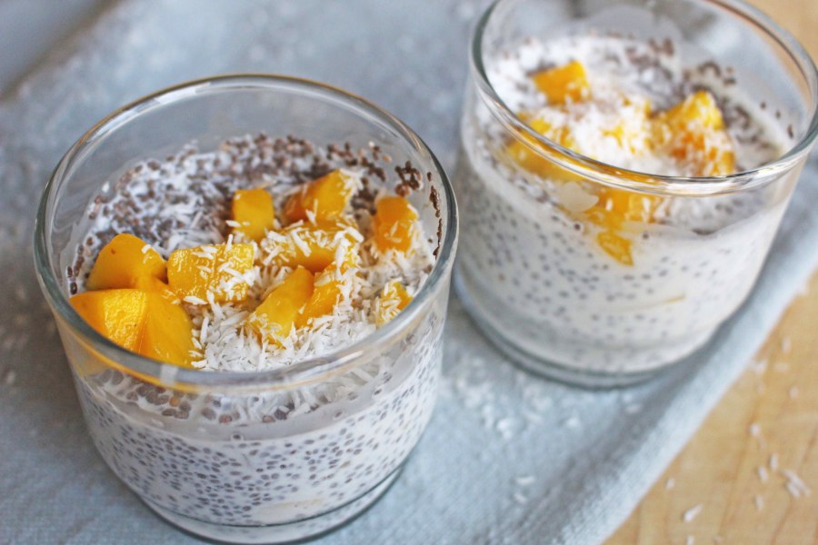 Чиа пудинг с манго