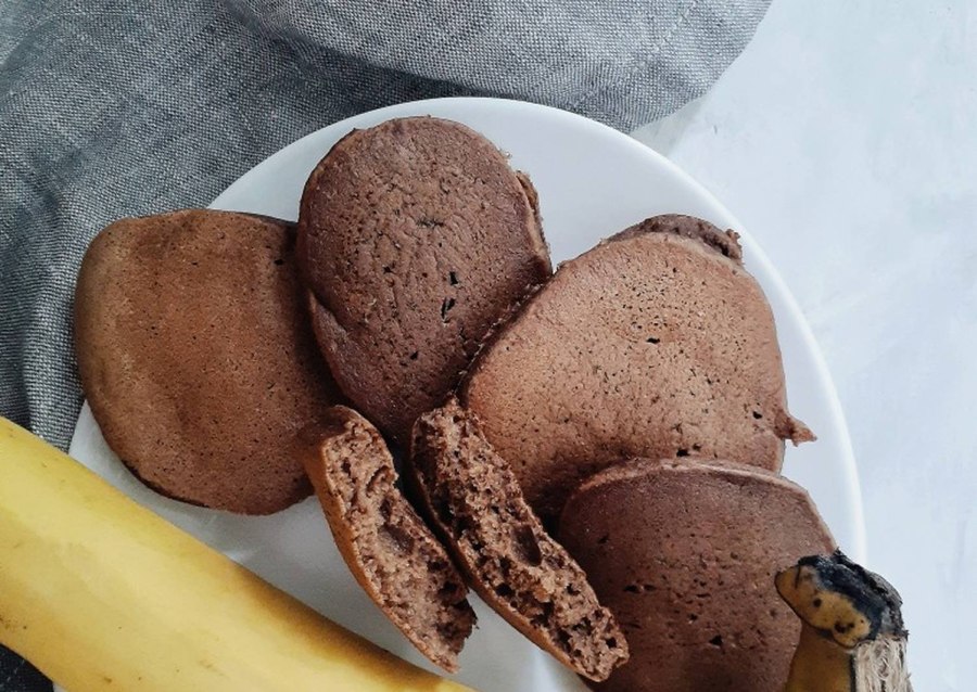 Тонкие банановые панкейки без масла