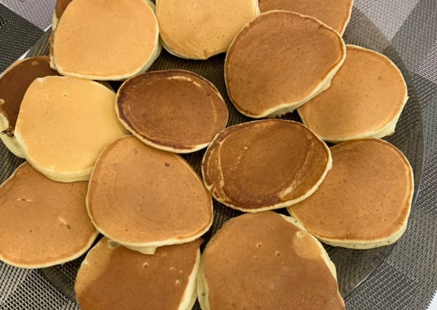 Овсяно банановые панкейки