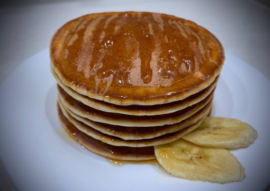 Панкейки с бананом