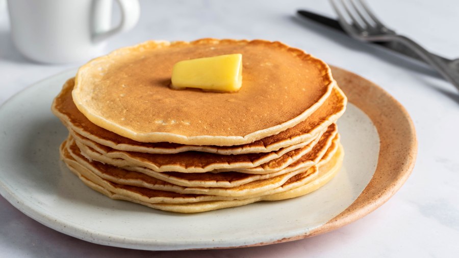 Оладьи на кефире с бананом