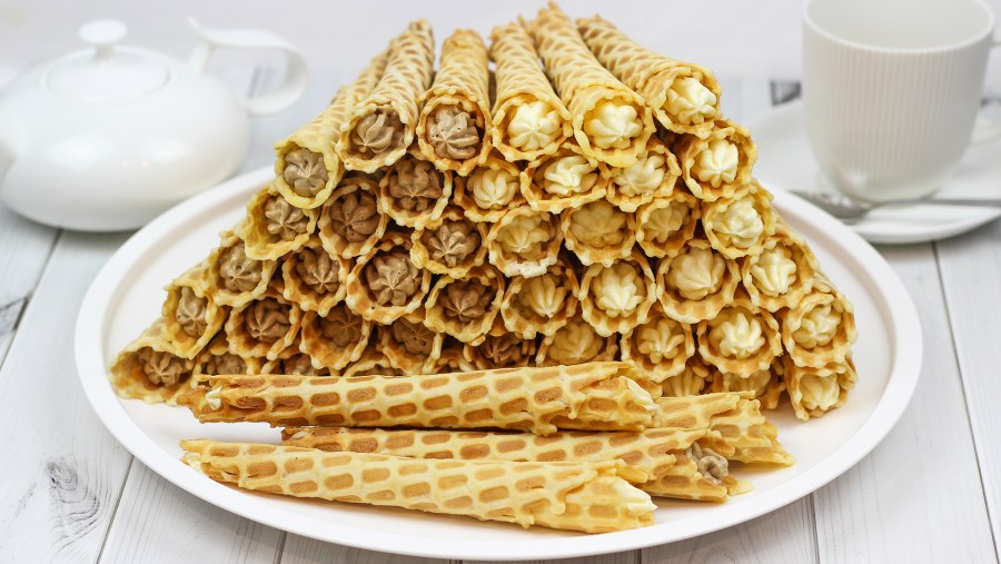 Крем лимонный для вафельных трубочек