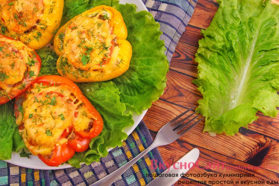 Перец в духовке запеченный