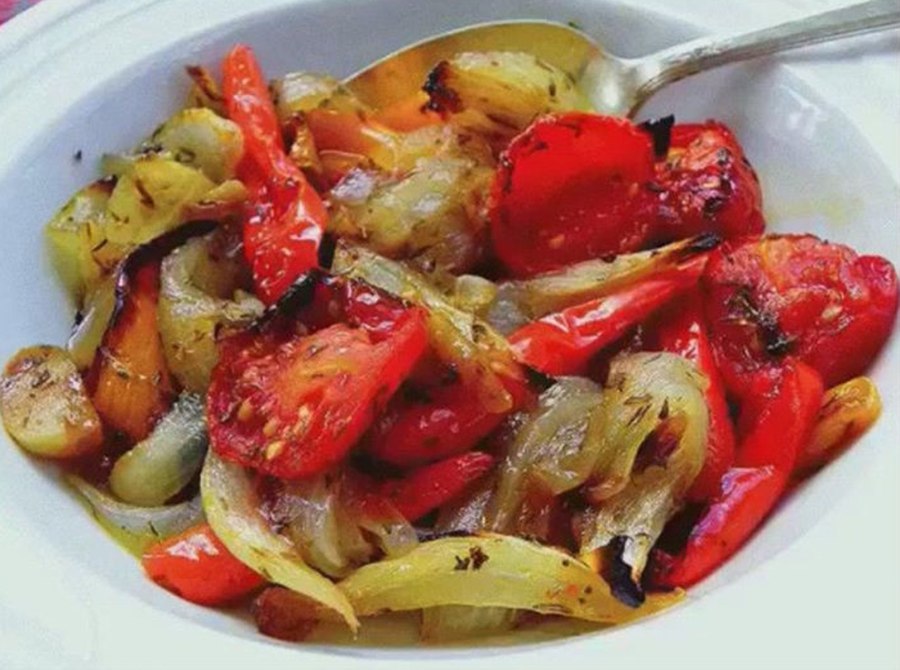 Запеченные фаршированные перцы