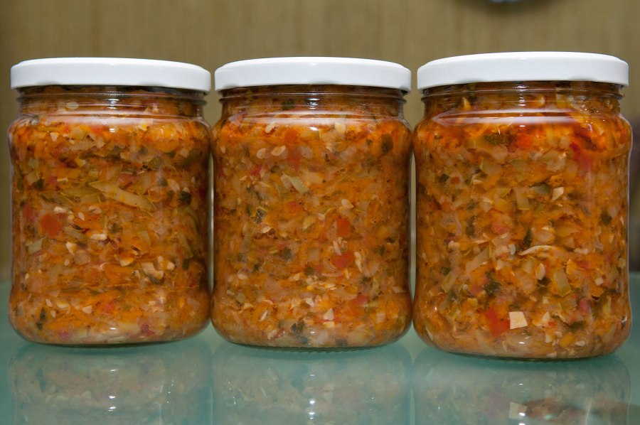 Гречка с овощами на зиму