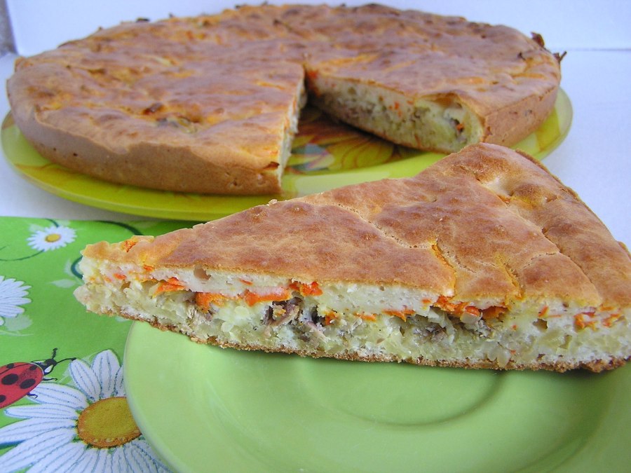 КИШ С брынзой и шпинатом