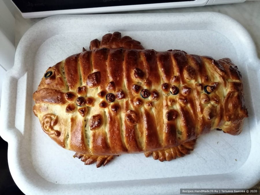 Заливной пирог с консервой рыбной