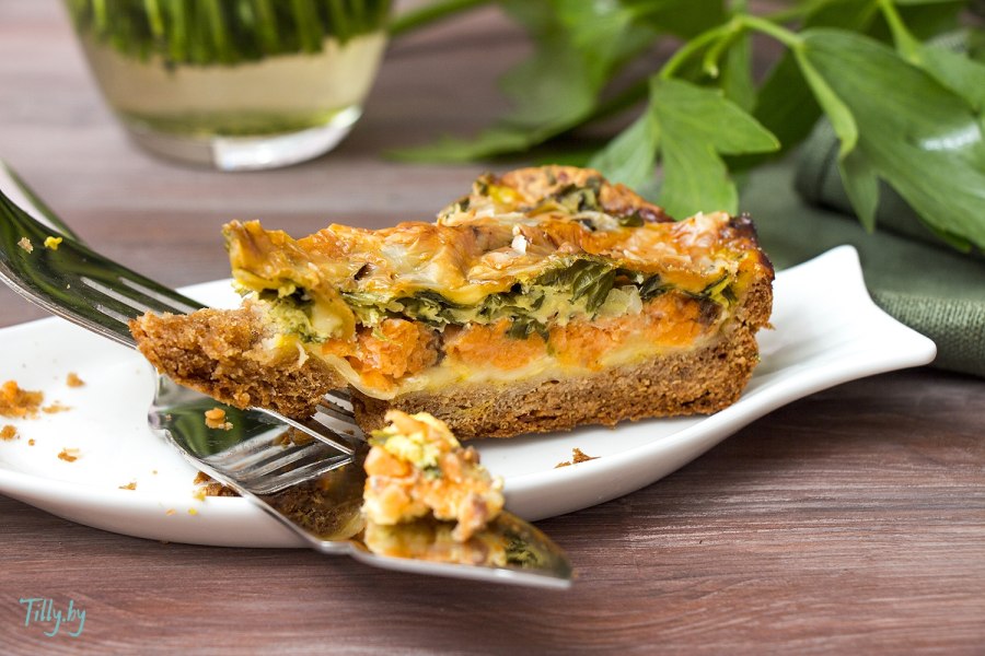 Открытый пирог с горбушей