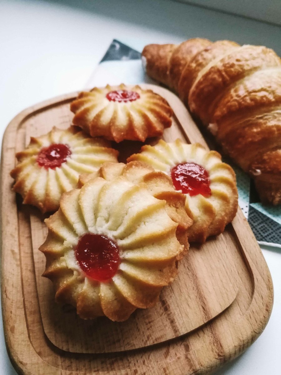 Печенье Ромашка из песочного теста