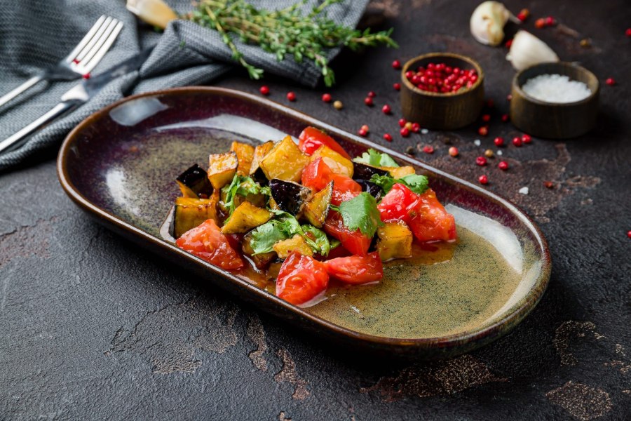 Обжаренные баклажаны Якитория