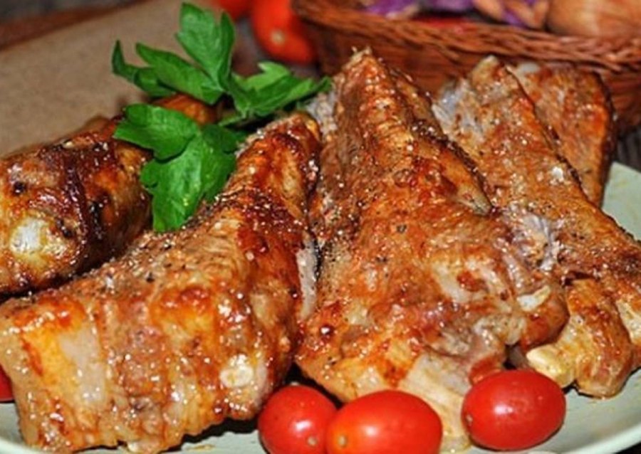 Жареные ребрышки