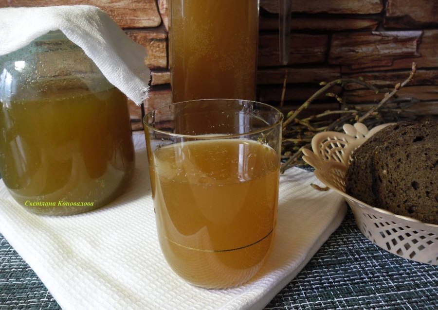 Домашний квас на закваске