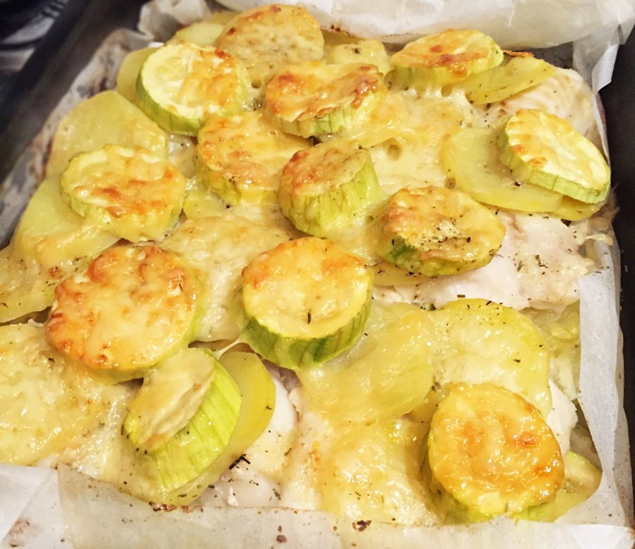 Фаршированный кабачок с гречкой