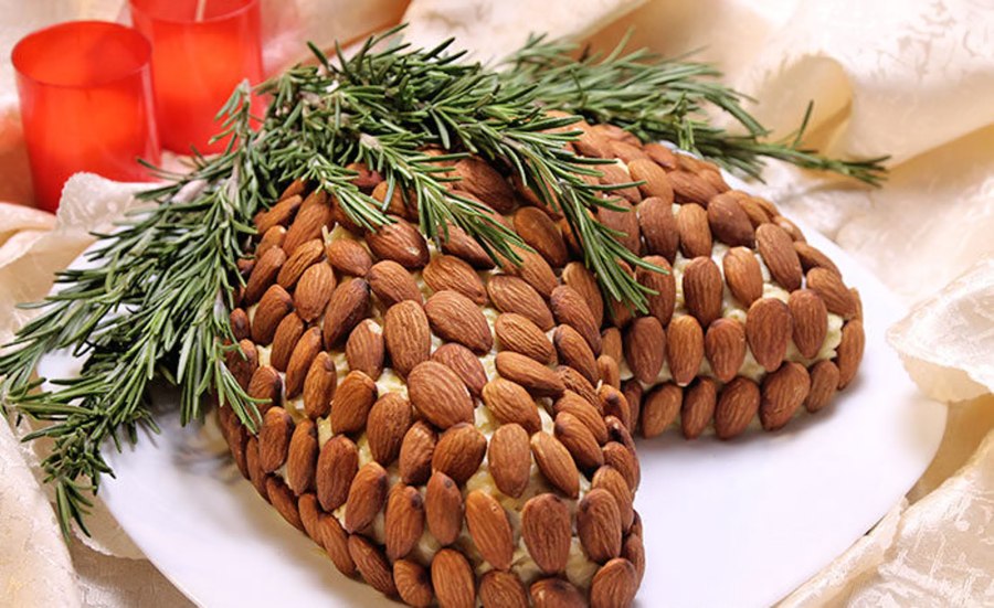 Салат шишка на новый год