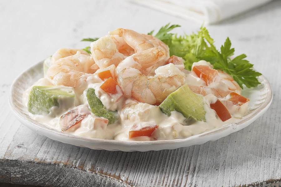 Креветки с чесноком