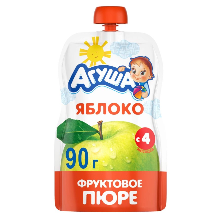 Пюре тёма яблоко-банан-малина (с 6 месяцев) 90 г, 1 шт.