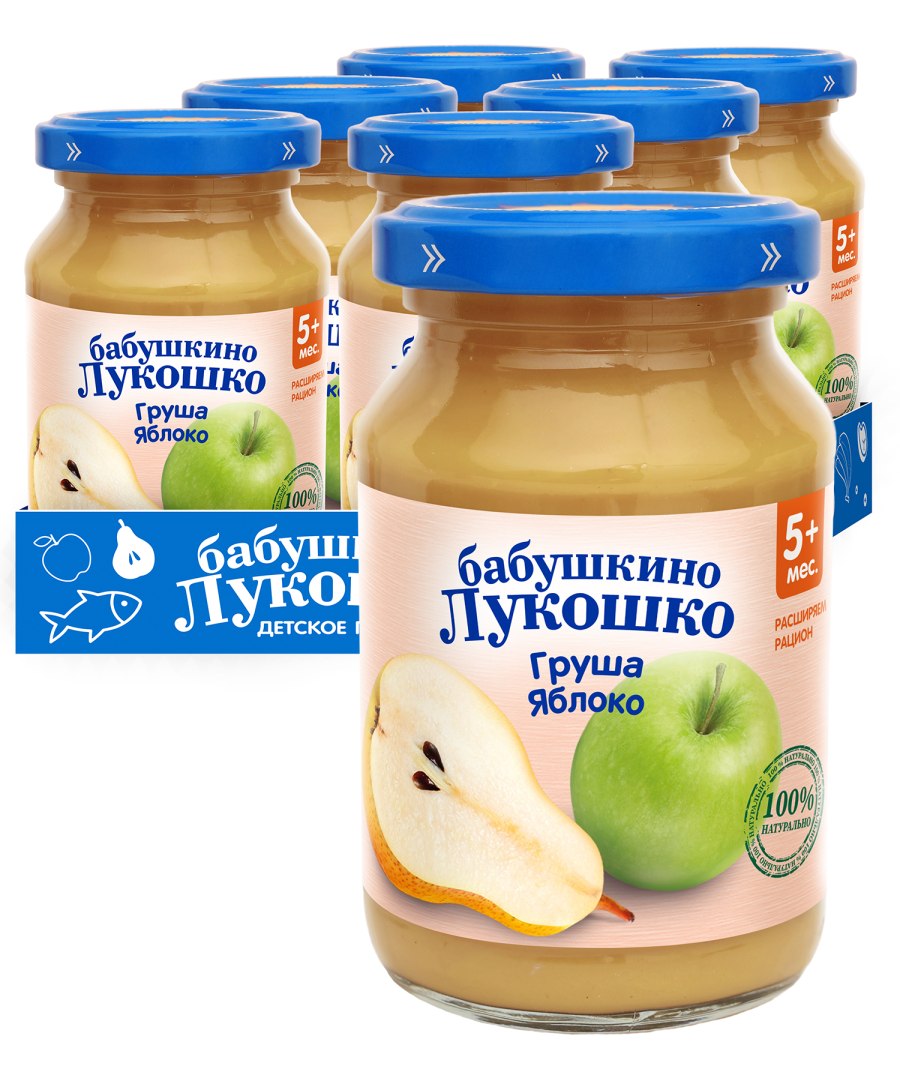 Фруктовое пюре Агуша яблоко