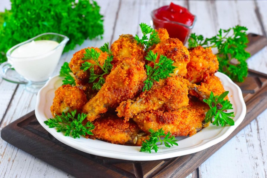 Крылышки в панировке