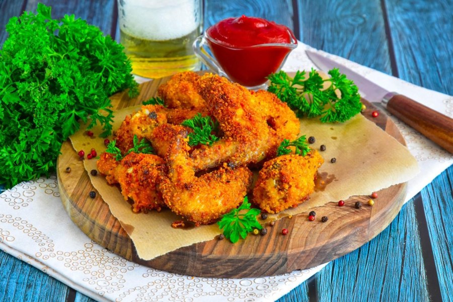 Куриные палочки в панировке