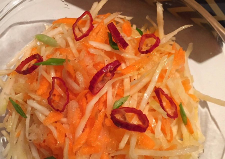 Редька с корейской морковью салат