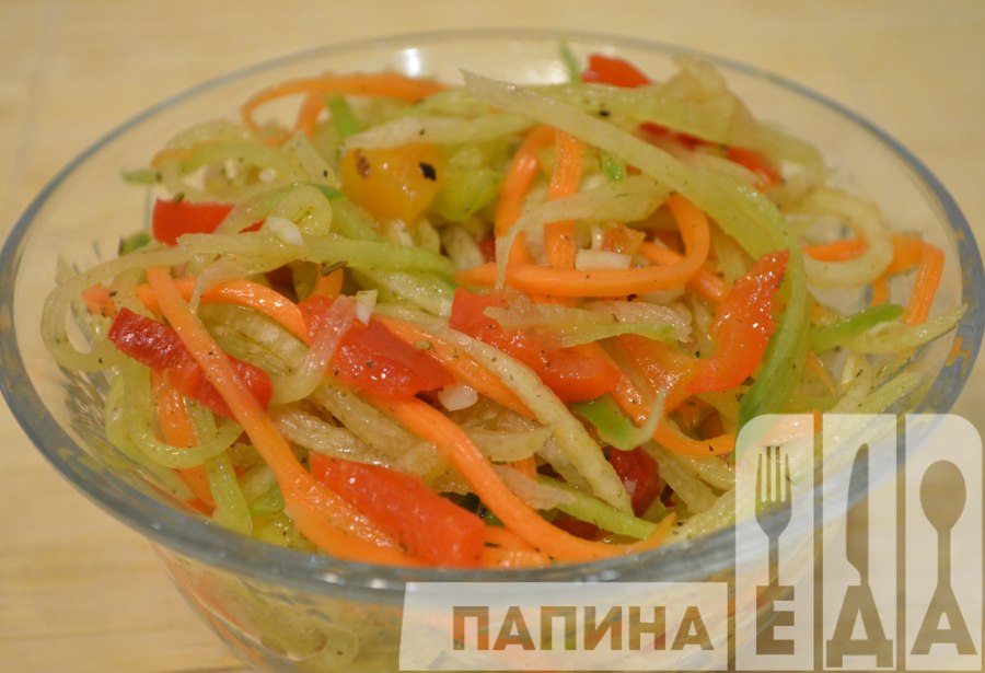 Салат редька морковь дайкон