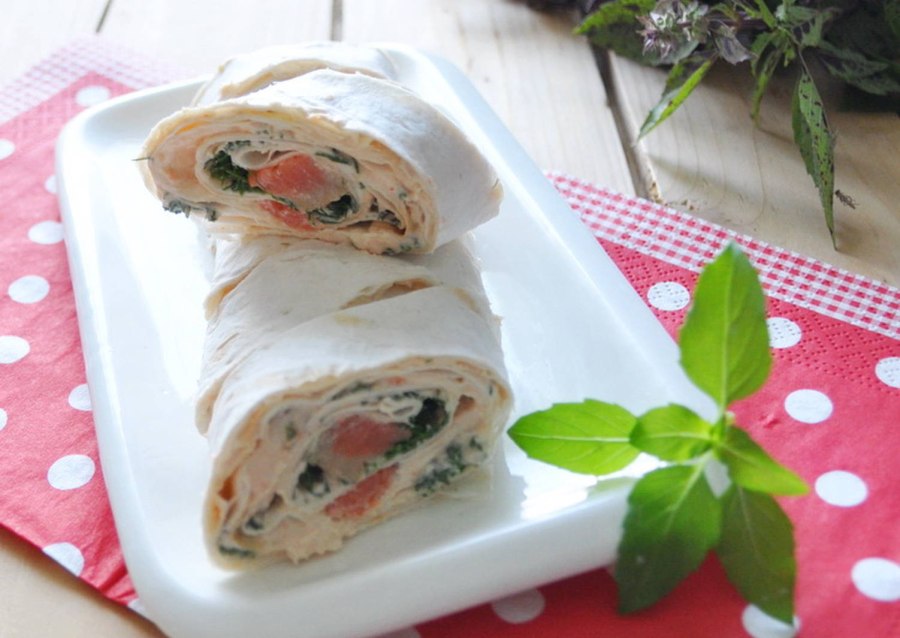 Ролл с творогом из лаваша