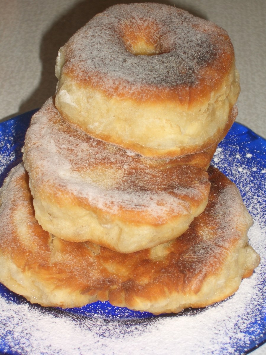 Пончики на кефире пышные