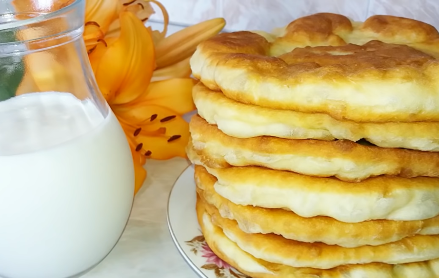 Пышки, лепешки на кефире