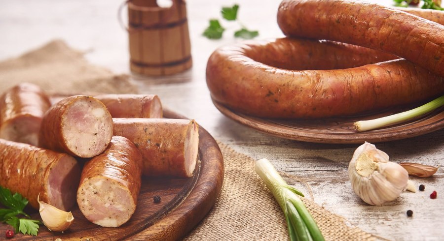 Колбаса вареная Боярская со шпиком Раменский