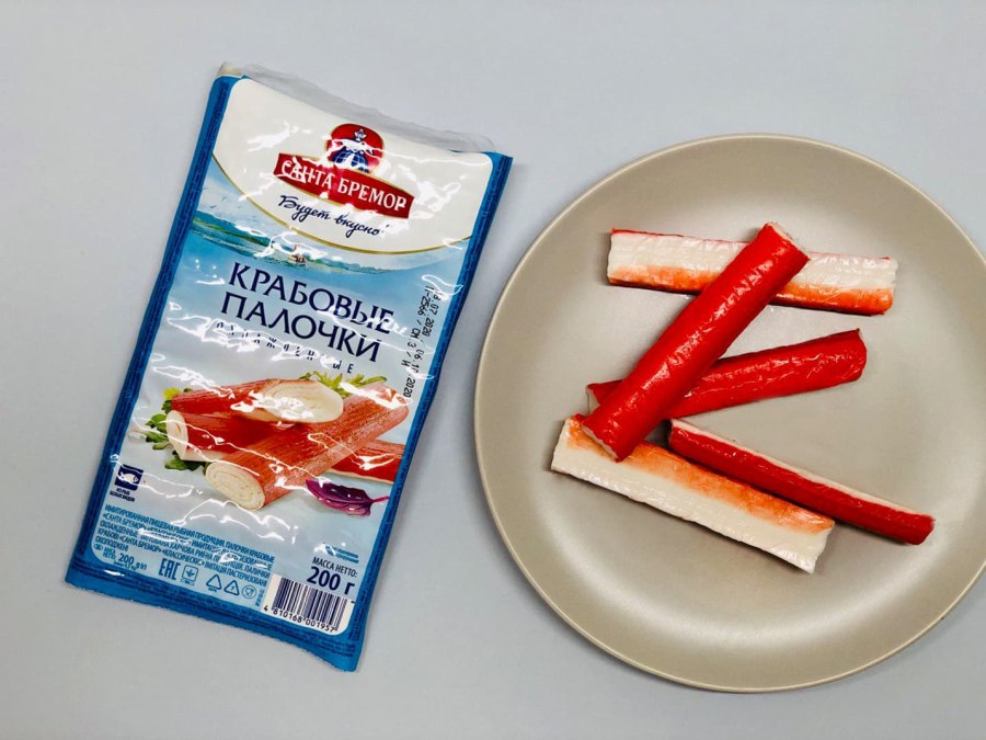 Крабовые палочки в пятерке
