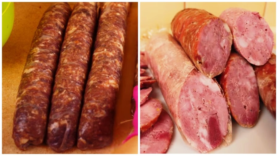 Домашняя куриная колбаса