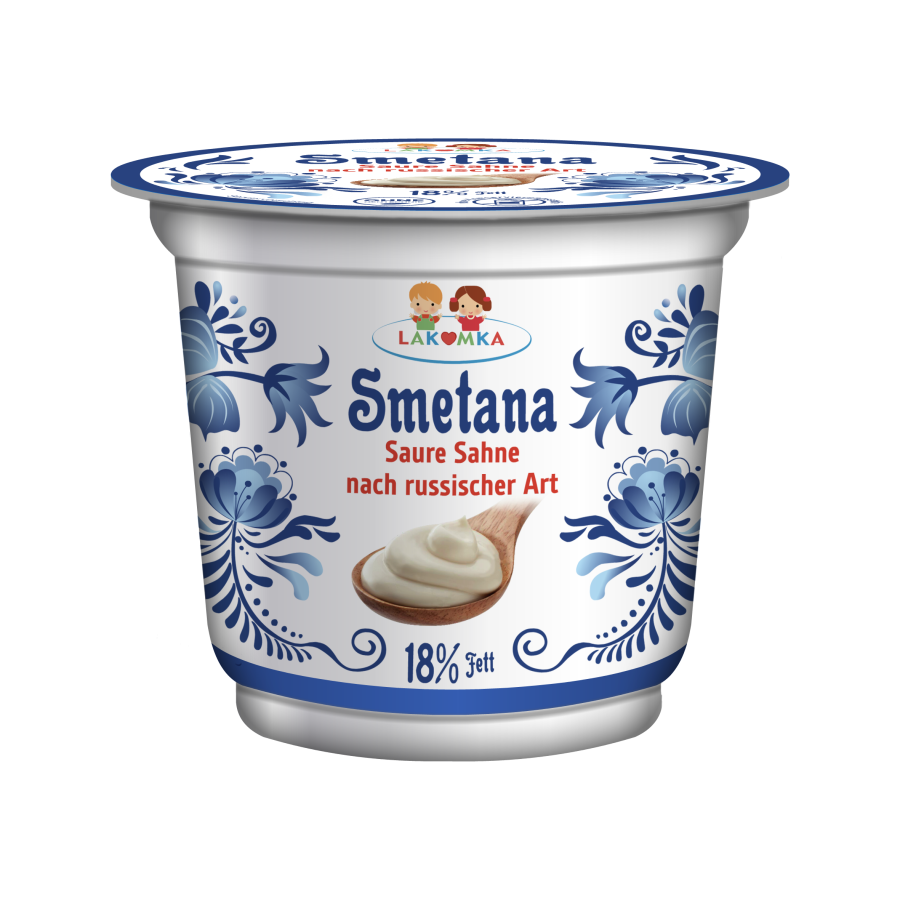 Сметана молочные узоры