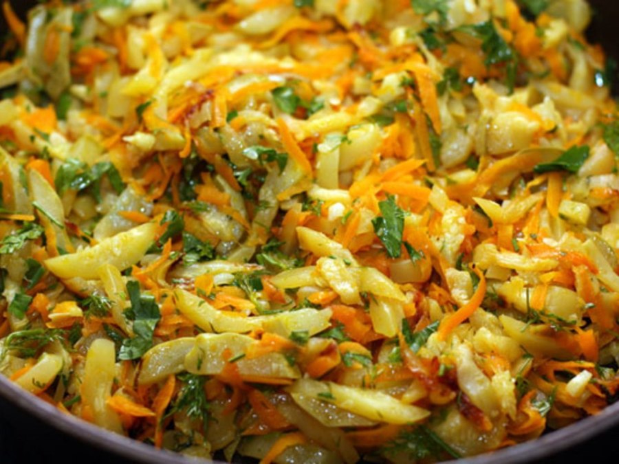 Рагу с цукини и овощами